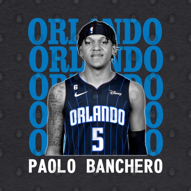 Orlando Magic Paolo Banchero 5 by Thejockandnerd